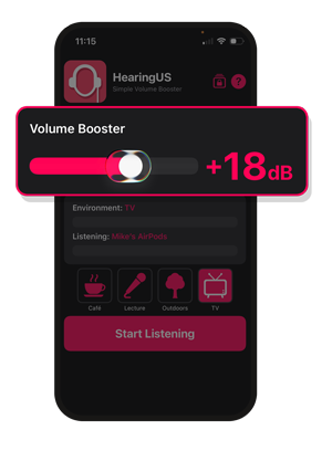 Adjust the volume level